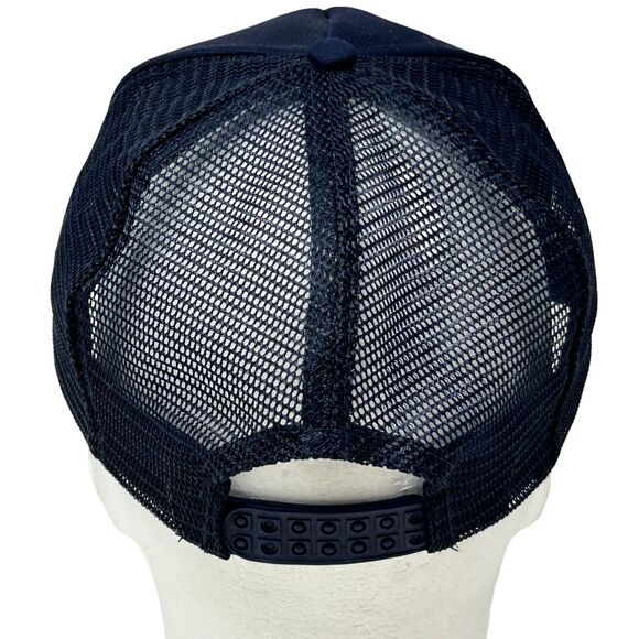 Vintage 80s American Legion Band Trucker Hat Cap Blue Rope Cord Corded Snapback - Picture 3 of 10